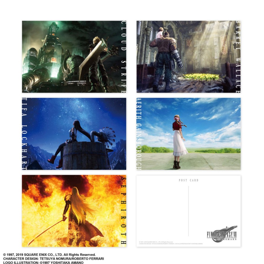 Franchise FINAL FANTASY VII Remake | Final Fantasy Vii Remake Postcard Set Image Art