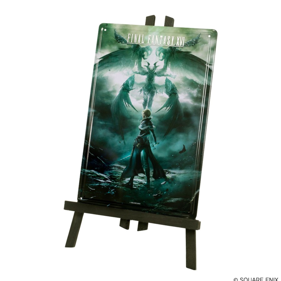 Merchandise Final Fantasy XVI Other | Final Fantasy Xvi Metal Plate With Easel - Benedikta & Garuda