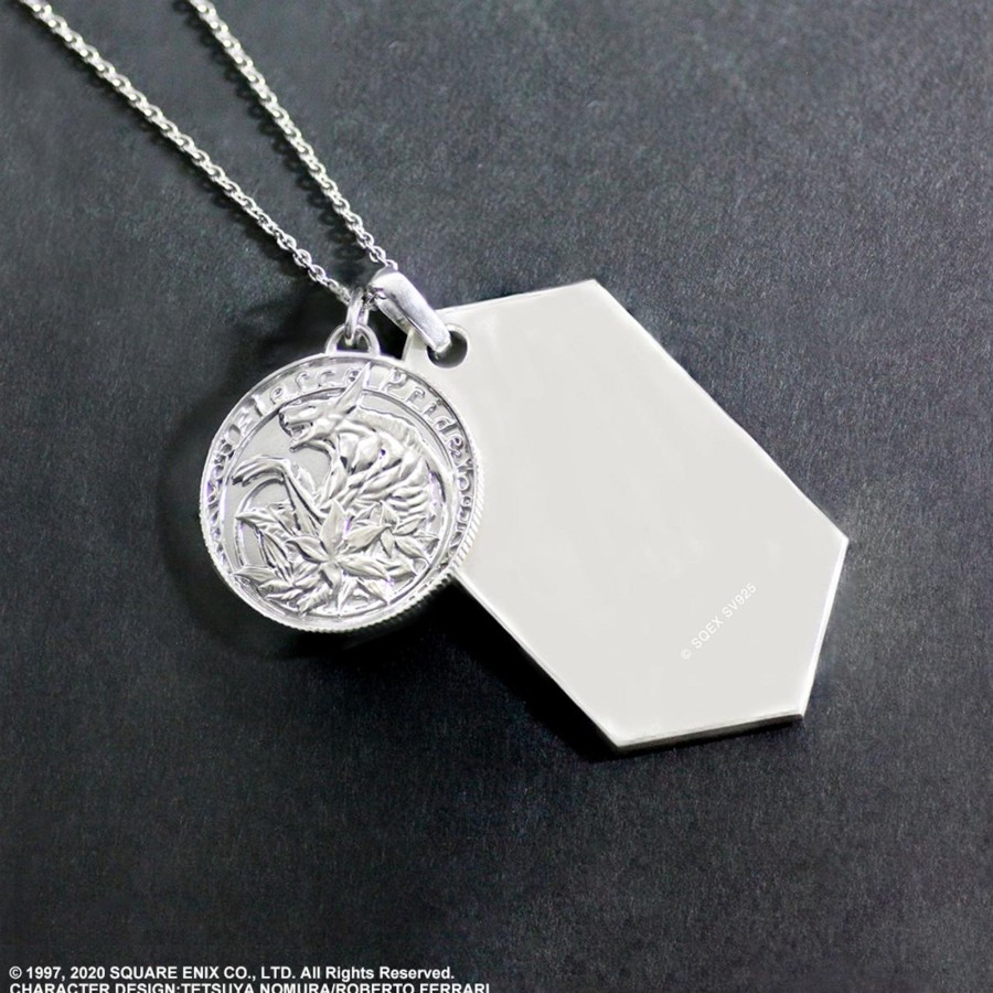 Merchandise FINAL FANTASY VII Remake Necklaces | Final Fantasy Vii Remake Silver Dog Tag - Rufus Shinra