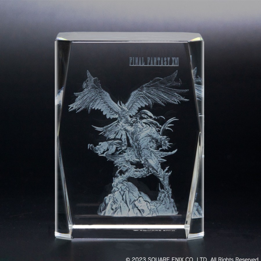 Merchandise Final Fantasy XVI Stationary | Final Fantasy Xvi 3D Crystal Glass - Phoenix & Ifrit