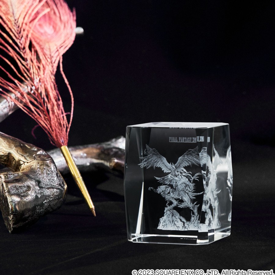 Merchandise Final Fantasy XVI Stationary | Final Fantasy Xvi 3D Crystal Glass - Phoenix & Ifrit