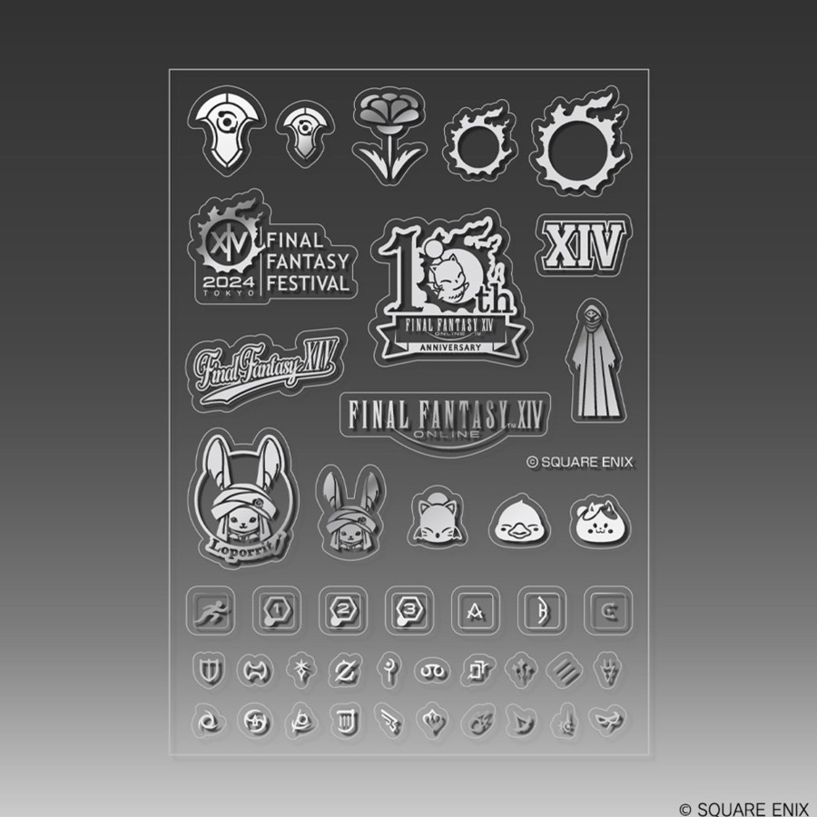 Merchandise FINAL FANTASY XIV Stationary | Final Fantasy Xiv Metallic Sticker Sheet