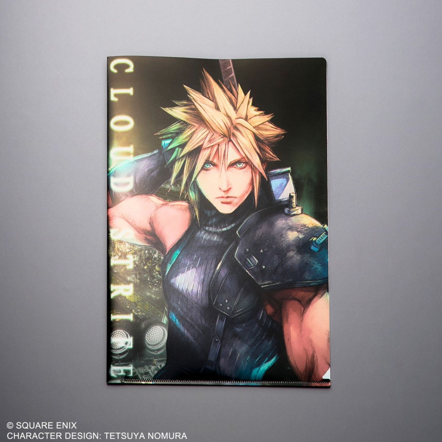 Merchandise FINAL FANTASY VII Remake Stationary | Final Fantasy Vii Remake Metallic File - Cloud Strife