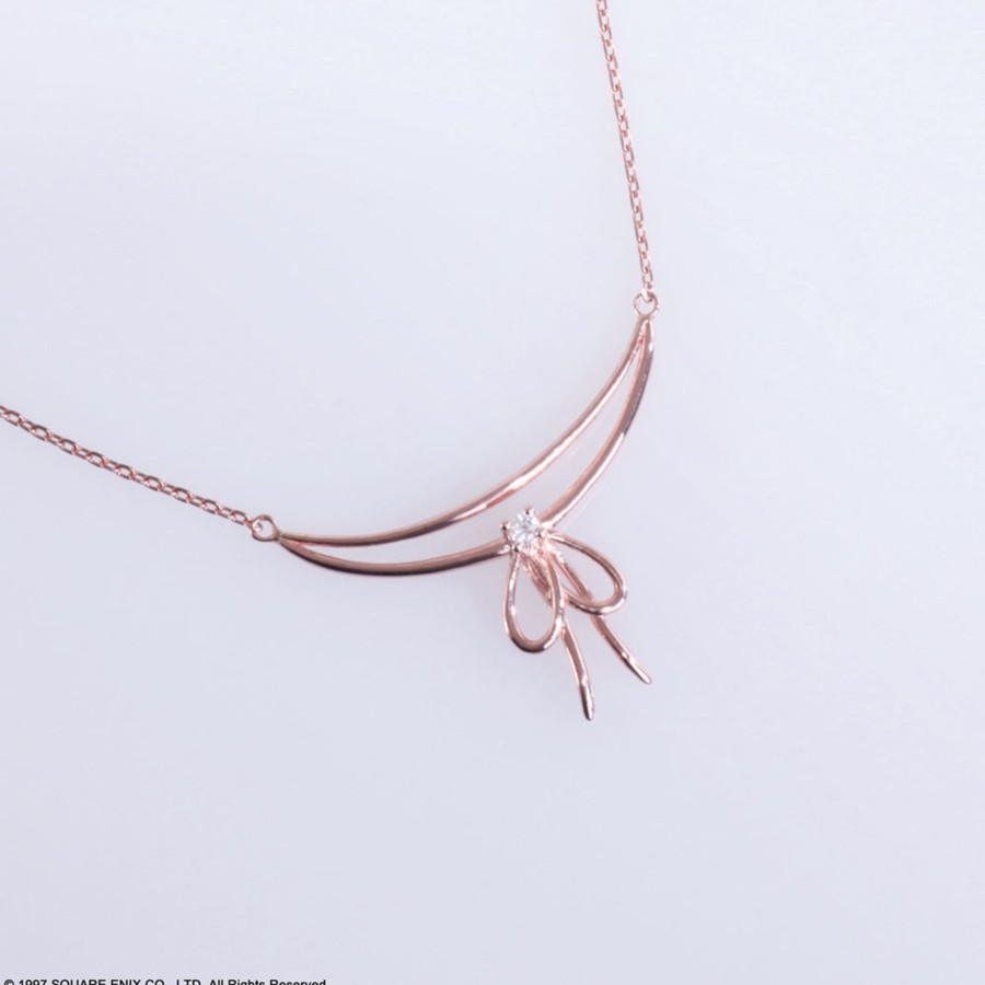 Merchandise FINAL FANTASY VII Necklaces | Final Fantasy Vii Silver Necklace Aerith Ribbon Ver.