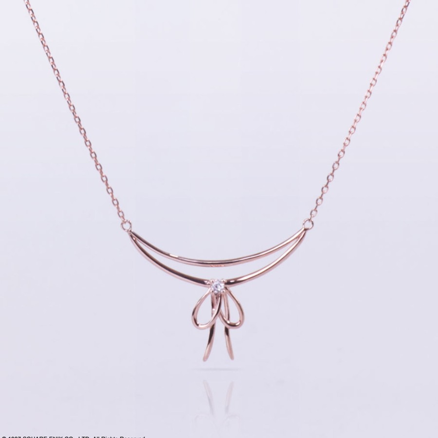 Merchandise FINAL FANTASY VII Necklaces | Final Fantasy Vii Silver Necklace Aerith Ribbon Ver.