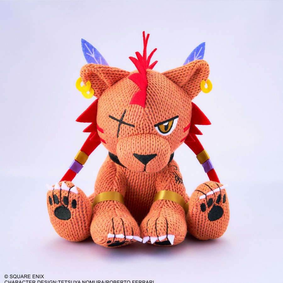 Merchandise FINAL FANTASY VII Remake Character Plush | Final Fantasy Vii Remake Knitted Plush - Red Xiii