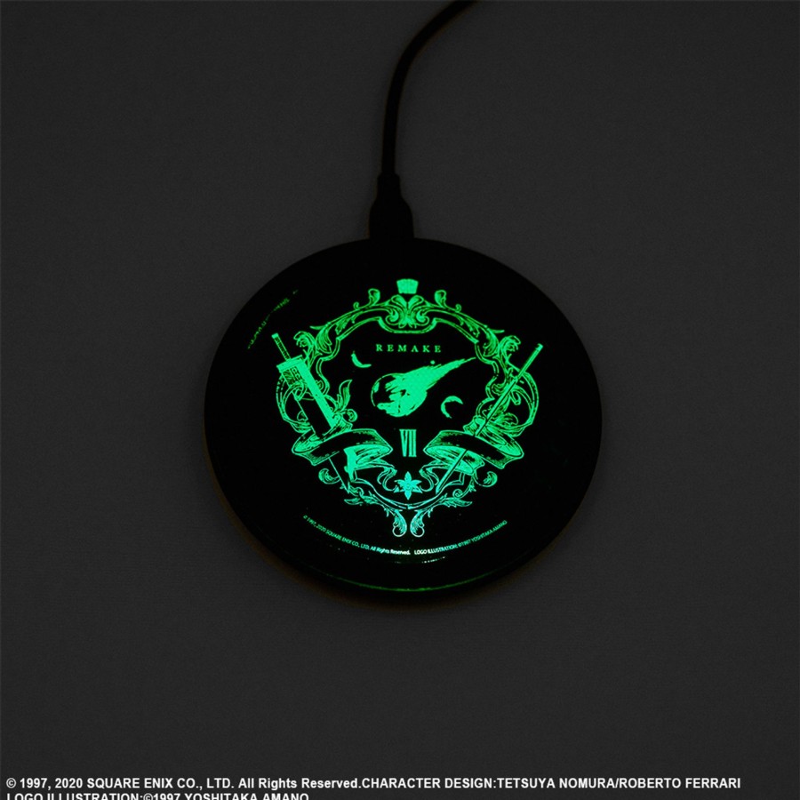 Merchandise FINAL FANTASY VII Remake Other | Final Fantasy Vii Remake Wireless Charging Pad - Emblem