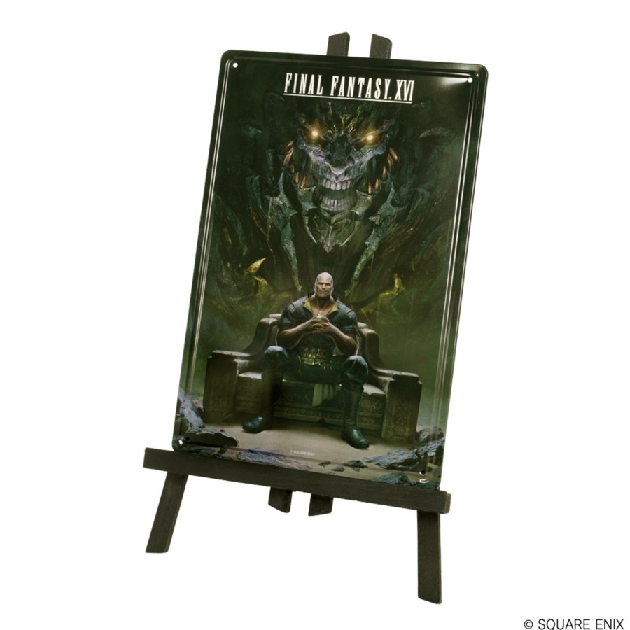 Merchandise Final Fantasy XVI Other | Final Fantasy Xvi Metal Plate With Easel - Hugo & Titan