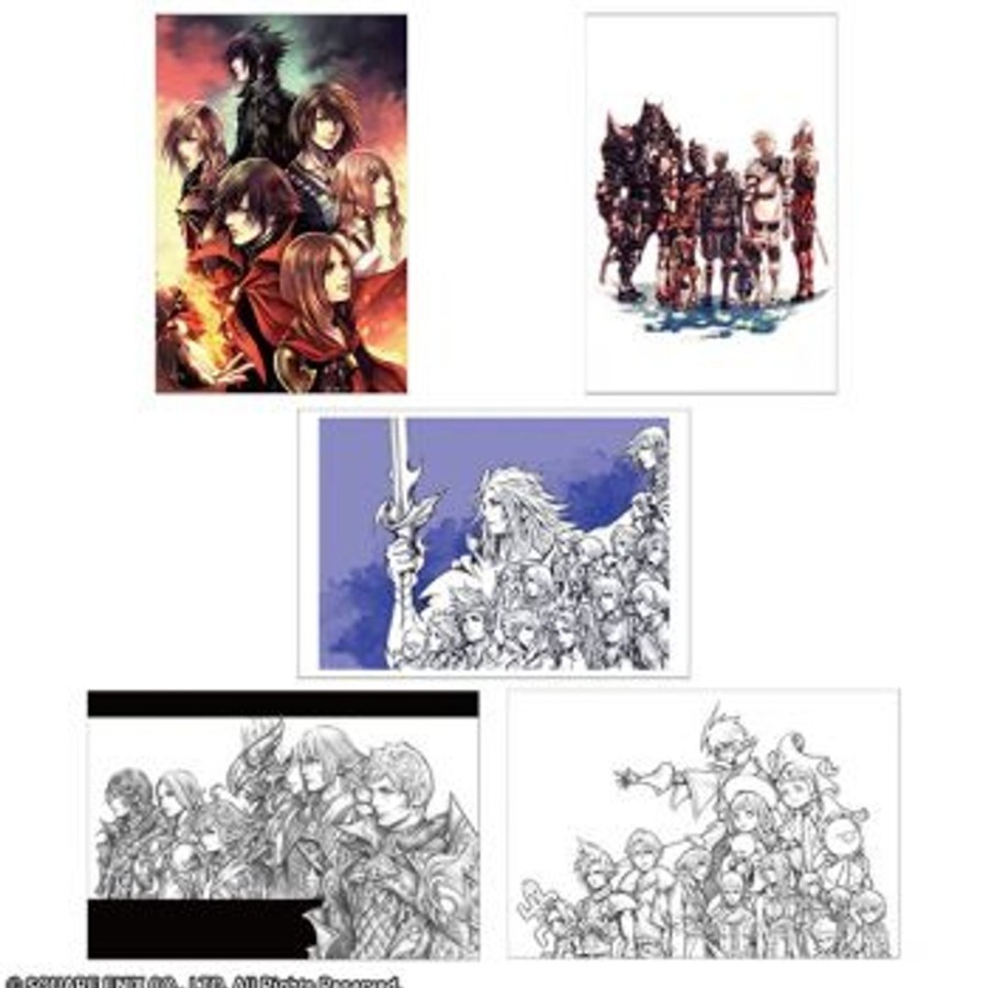 Merchandise FINAL FANTASY Stationary | Final Fantasy Postcard Set Illustrated By Tetsuya Nomura