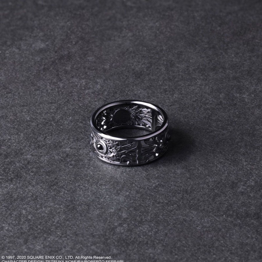 Merchandise FINAL FANTASY VII Remake Rings | Final Fantasy Vii Remake Black Silver Ring - Sephiroth