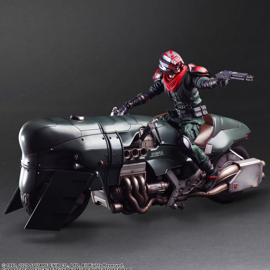 Merchandise FINAL FANTASY VII Remake Play Arts Kai | Final Fantasy Vii Remake Play Arts Kai Action Figure - Shinra Elite Security Officer & Motorcycle Set