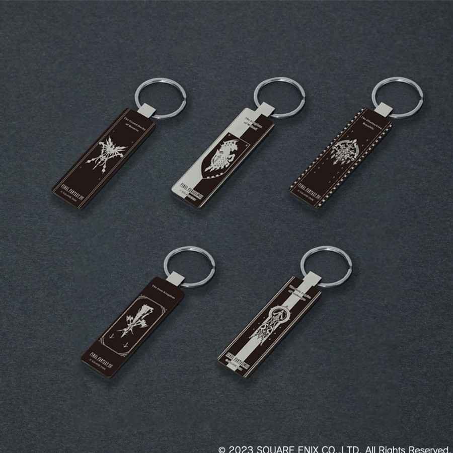 Merchandise Final Fantasy XVI Keychains | Final Fantasy Xvi National Emblem Metal Mirror Key Holder (5 Pcs Display)