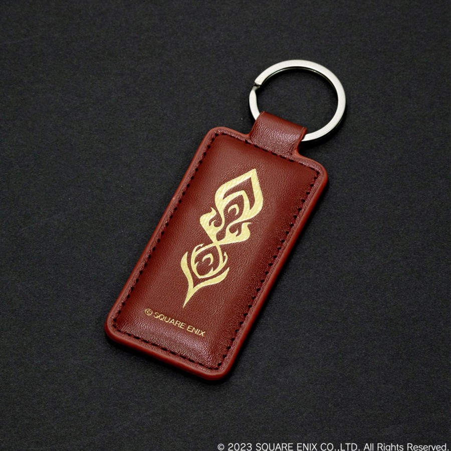 Merchandise Final Fantasy XVI Keychains | Final Fantasy Xvi Pu Leather Key Holder - The Blessing Of The Phoenix