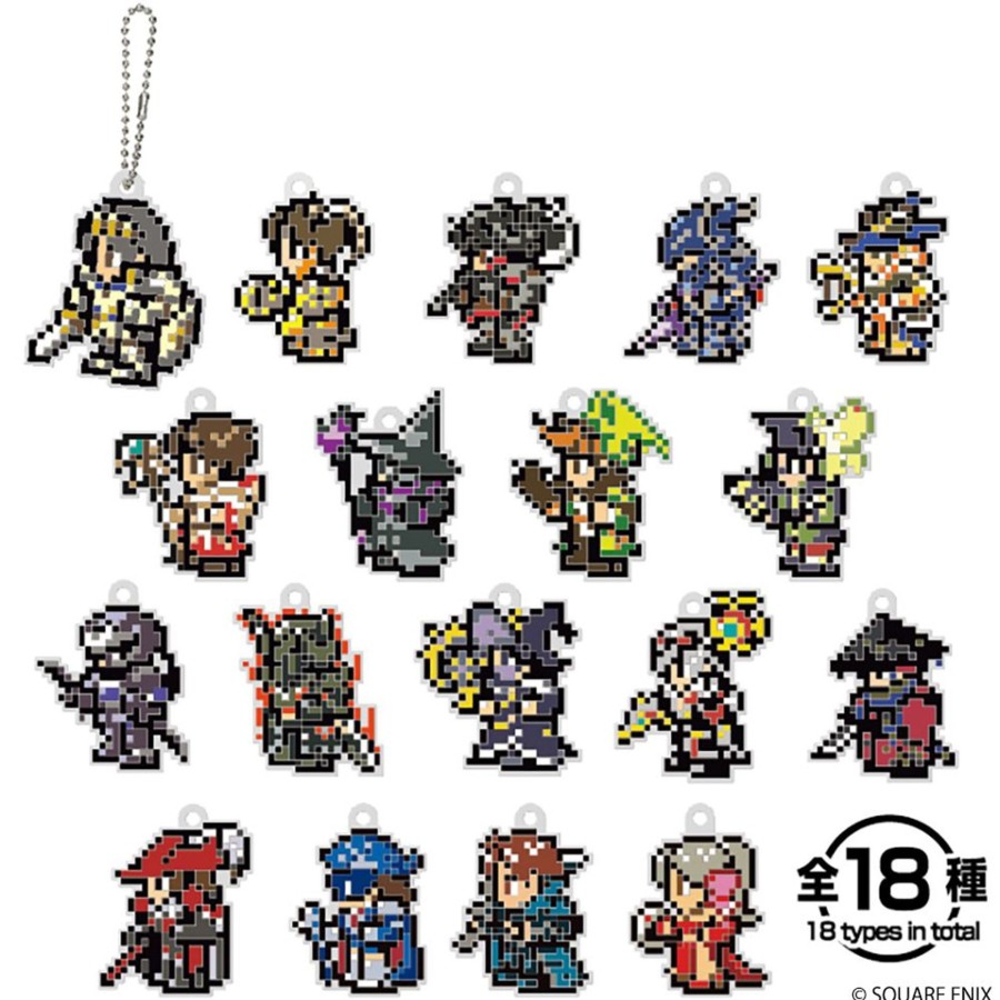 Merchandise FINAL FANTASY XIV Keychains | Final Fantasy Xiv Pixel Art Keychain (Display)