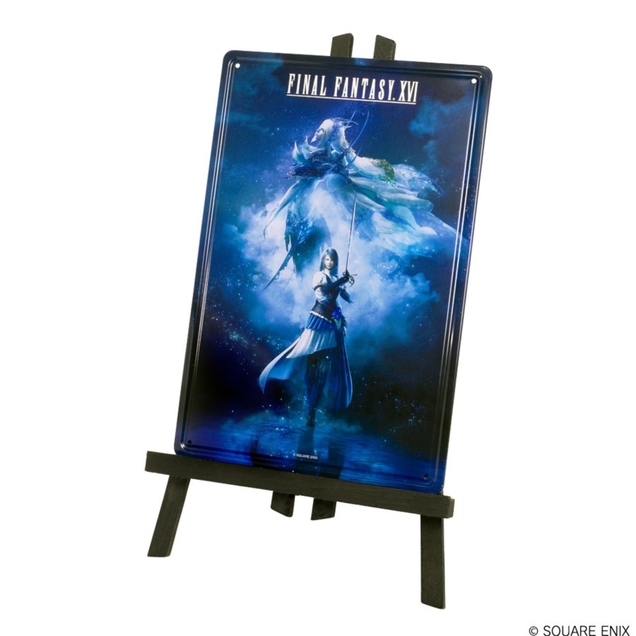 Merchandise Final Fantasy XVI Other | Final Fantasy Xvi Metal Plate With Easel - Jill & Shiva