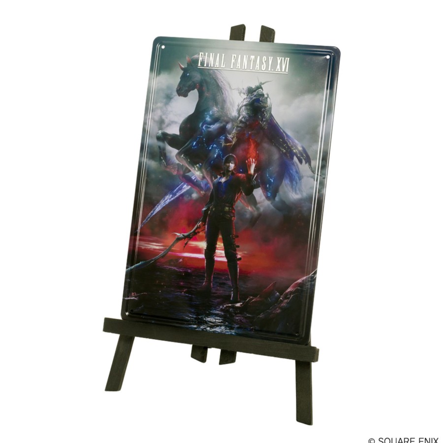 Merchandise Final Fantasy XVI Other | Final Fantasy Xvi Metal Plate With Easel - Barnabas & Odin