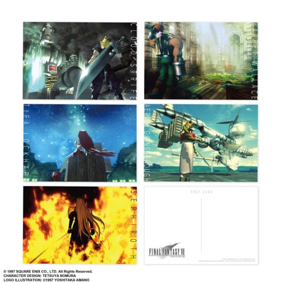 Merchandise FINAL FANTASY VII Stationary | Final Fantasy Vii Postcard Set Image Art